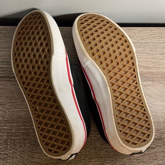 Vans x THRASHER Flames Slip-On Skate Shoes Black Red Men US 4.5 missing Insole - Picture 4 of 6